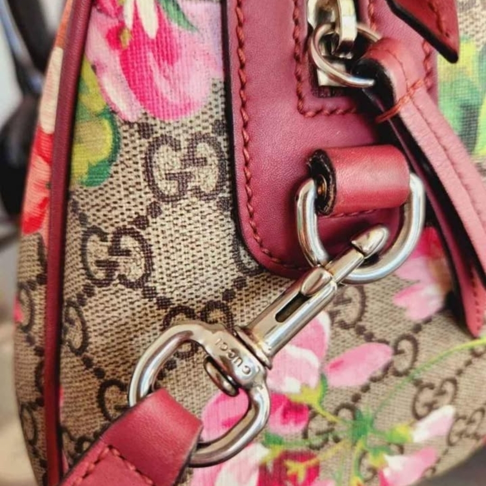 Gucci Floral Pink and Brown Women's Bag